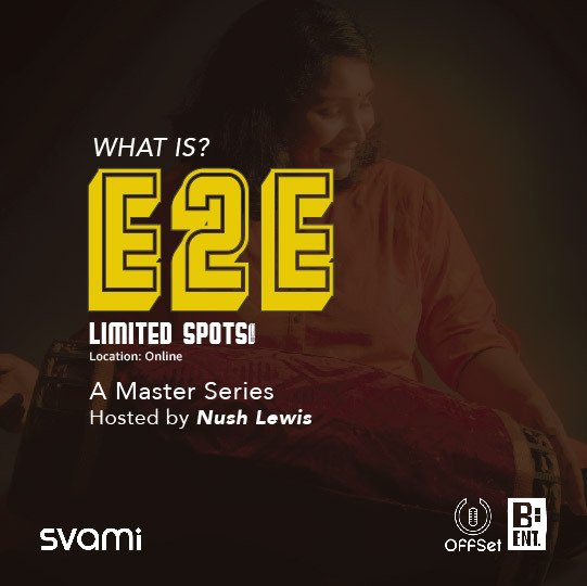 OffSetEd's tweet image. What is E2E Series?
#Whatis #SvamiDrinks #Konnokol #MusicTheory #Education #Masterclasses