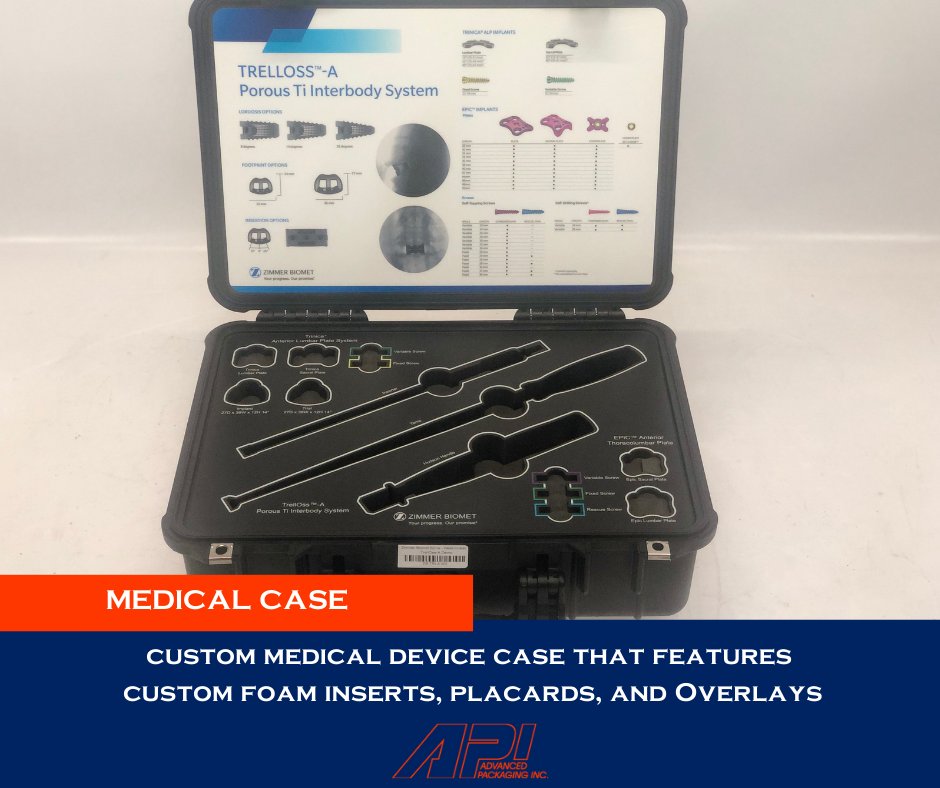 Advanced Packaging (@advpack) on Twitter photo Proud of the work our team did on this custom medical case for <a href="/zimmerbiomet/">Zimmer Biomet</a>! This medical device case will help to protect, organize, present, and demonstrate more clearly the contents within the case for the Zimmer Biomet team. #AdvancedPackaging #CustomSolutions #USAmade Proud of the work our team did on this custom medical case for <a href="/zimmerbiomet/">Zimmer Biomet</a>! This medical device case will help to protect, organize, present, and demonstrate more clearly the contents within the case for the Zimmer Biomet team. #AdvancedPackaging #CustomSolutions #USAmade