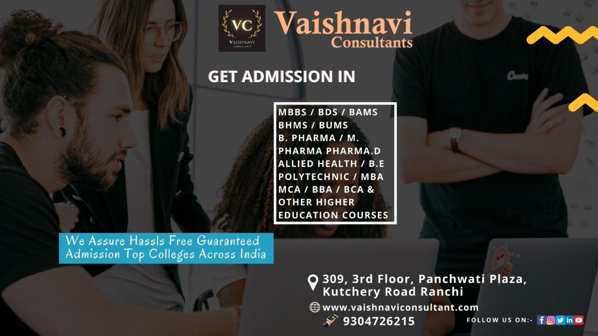 umesh3s's tweet photo. #vaishnaviconsultant #educationconsultant #highereducation #AdmissionGuidance #admissionmbbs #ranchi #jharkhand https://t.co/8xeMc6w3eO