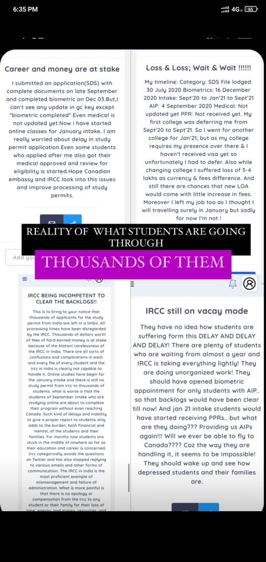 mac__26's tweet photo. #WakeUpIRCC
#JusticeForStudents
#NoAIPOnlyDirectDecision
#NotFairCanada
#GiveUsDecisions
#ExpediteFinalDecisionProcess
@cp24 @MEAIndia
@pienews @CitImmCanada
@timesofindia @CBCAlerts
@ANI @nadirypatel @JustinTrudeau
@CanadainIndia @DrSJaishankar @marcomendicino https://t.co/4OmqQQ55T2