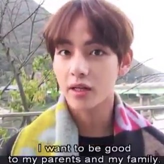 taehyung wanting to be a good son