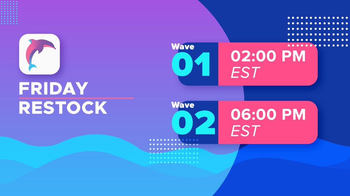 kitterrz's tweet image. To celebrate the RETURN of our Twitter... 🎉
We will be restocking this FRIDAY! 🐬

- 2 Waves
- Limited Stock
- $45 Monthly
- Non-Resellable (Will Be Allowed in the Future)

🔁 Retweet to win a LIFETIME MEMBERSHIP!