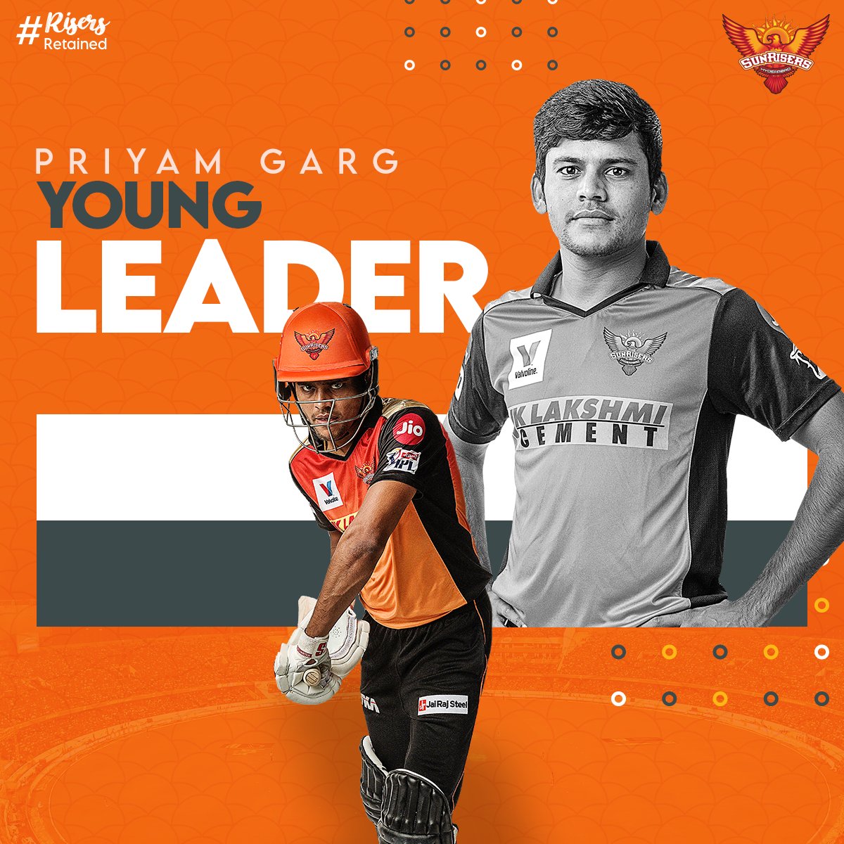 SunRisers's tweet photo. While @priyamg03149099, @ABDULSAMAD___1 and @virat_80 brought in their young flair in 2020!
#RisersRetained #IPLRetention #OrangeArmy #IPL2021 https://t.co/3ghf5MVm3k