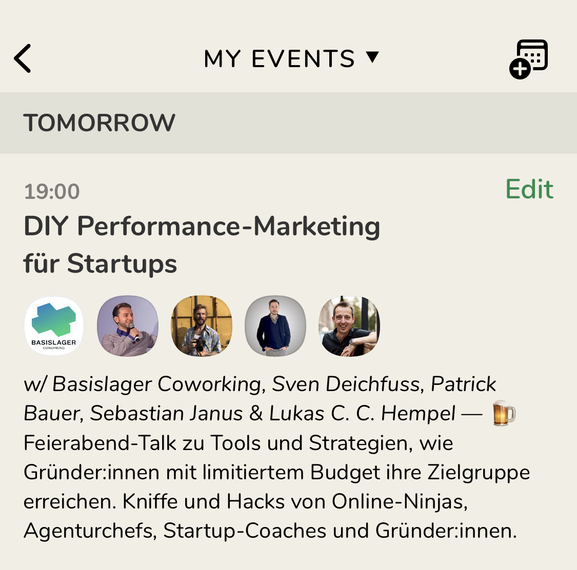 Heute Abend könnt ihr uns im #Clubhouse treffen! In unserem Talk geht's um Performance Marketing für #startups. Mit dabei sind die Kollegen von <a href="/10x_studio/">10XStudio</a>, unser Mann aus dem Valley <a href="/SvenLE/">SvenLE</a>, Founder <a href="/lukashempel/">Lukas C. C. Hempel</a> von <a href="/bookingkit/">bookingkit</a> und ihr, mit euren Fragen.
joinclubhouse.com/event/4MEK6E2P