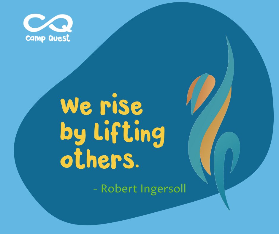 CampQuest's tweet image. #humanism #HandsThatHelp #CampQuest #values