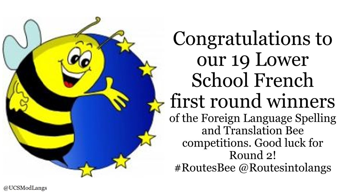 Congratulations to our 19 Lower School French first round winners of the Foreign Language Spelling and Translation Bee competitions.
Good luck for Round 2! 🇫🇷🤞 #RoutesBee <a href="/Routesintolangs/">Routes into Languages</a>