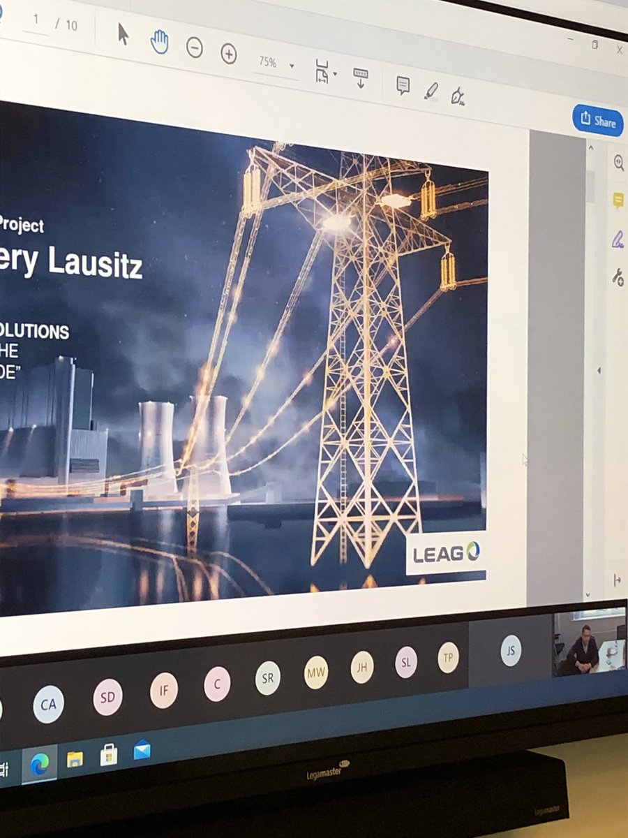 Virtueller Workshop zum Strukturwandel in den Revieren GB und Lausitz #lausitz #leag gute vielversprechende Projekte sind in den Revieren am Start