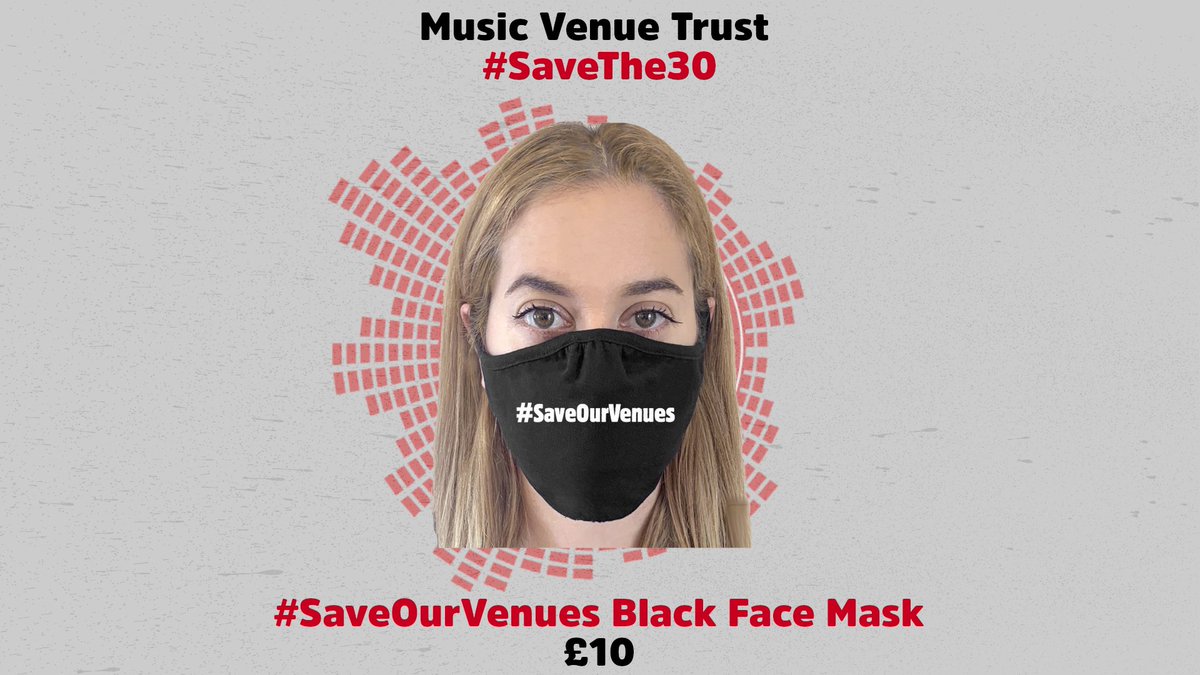 Still using disposable facemasks? Upgrade today to a reusable, next level #saveourvenues facemask to #saveourvenues AND the environment. 🌍

Visit crowdfunder.co.uk/mvtredalert on <a href="/crowdfunderuk/">Crowdfunder UK</a>
for more info! ✊