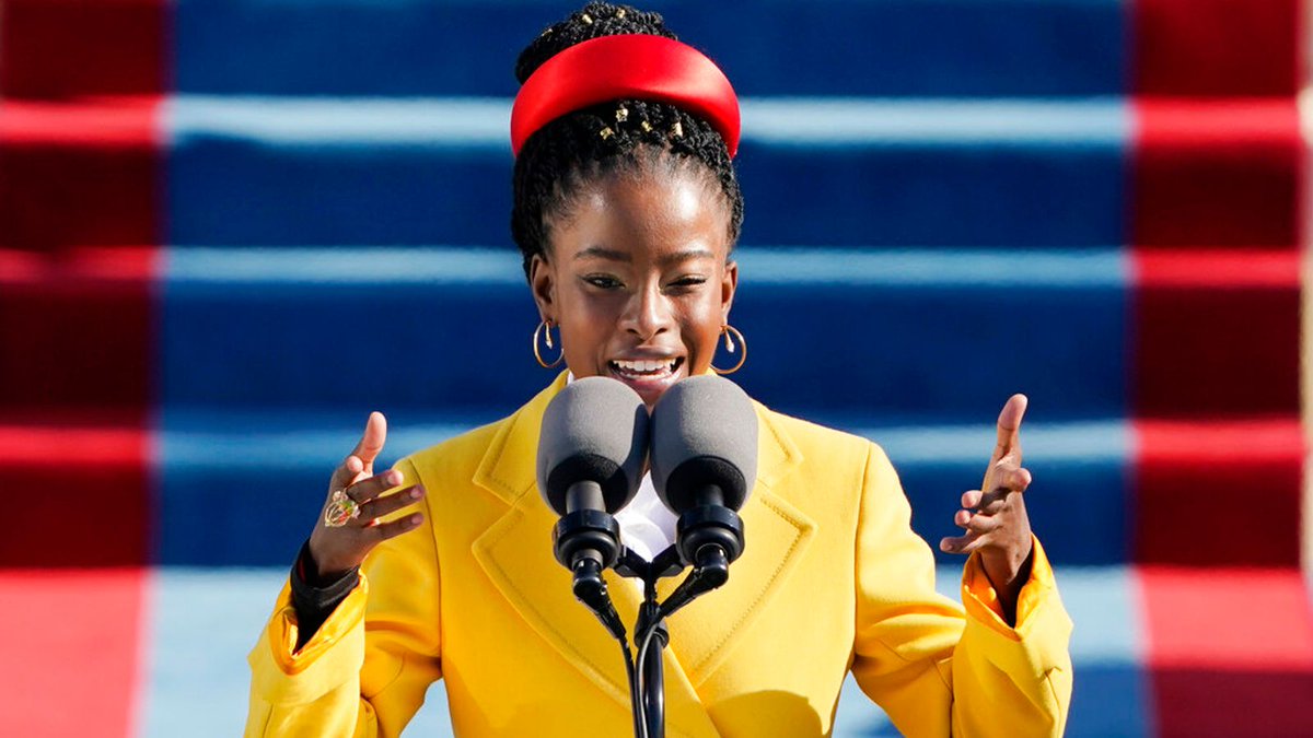 When day comes we step out of the shade,
aflame and unafraid
The new dawn blooms as we free it
For there is always light,
if only we’re brave enough to see it
If only we’re brave enough to be it.

Amanda Gorman