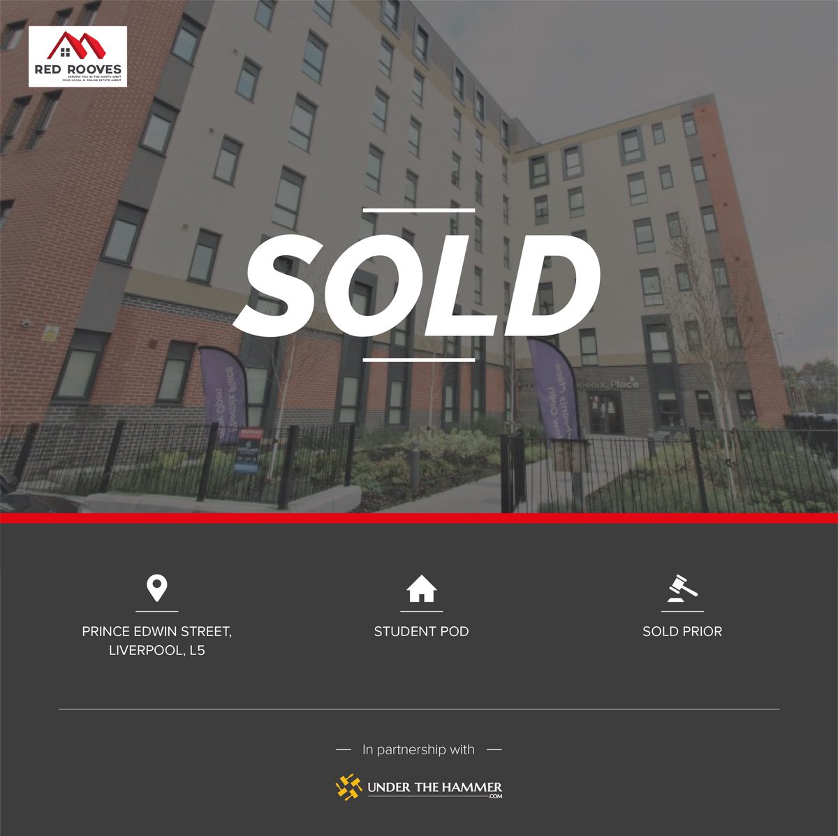RedRooves's tweet image. SOLD PRIOR 🎯  Student Pod, Liverpool  🏡 

If your looking for a quick and secure auction sale get in touch to discuss how we can help sell your property!
 
Under The Hammer #matteport #videotoursessential #property #callustoday #estatesgent #sold #phoenixplace