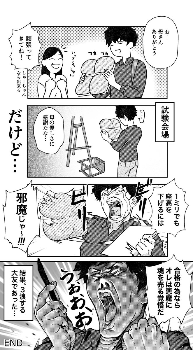 【君と胸鎖乳突筋】

『石膏デッサンと座高』

美術予備校漫画 