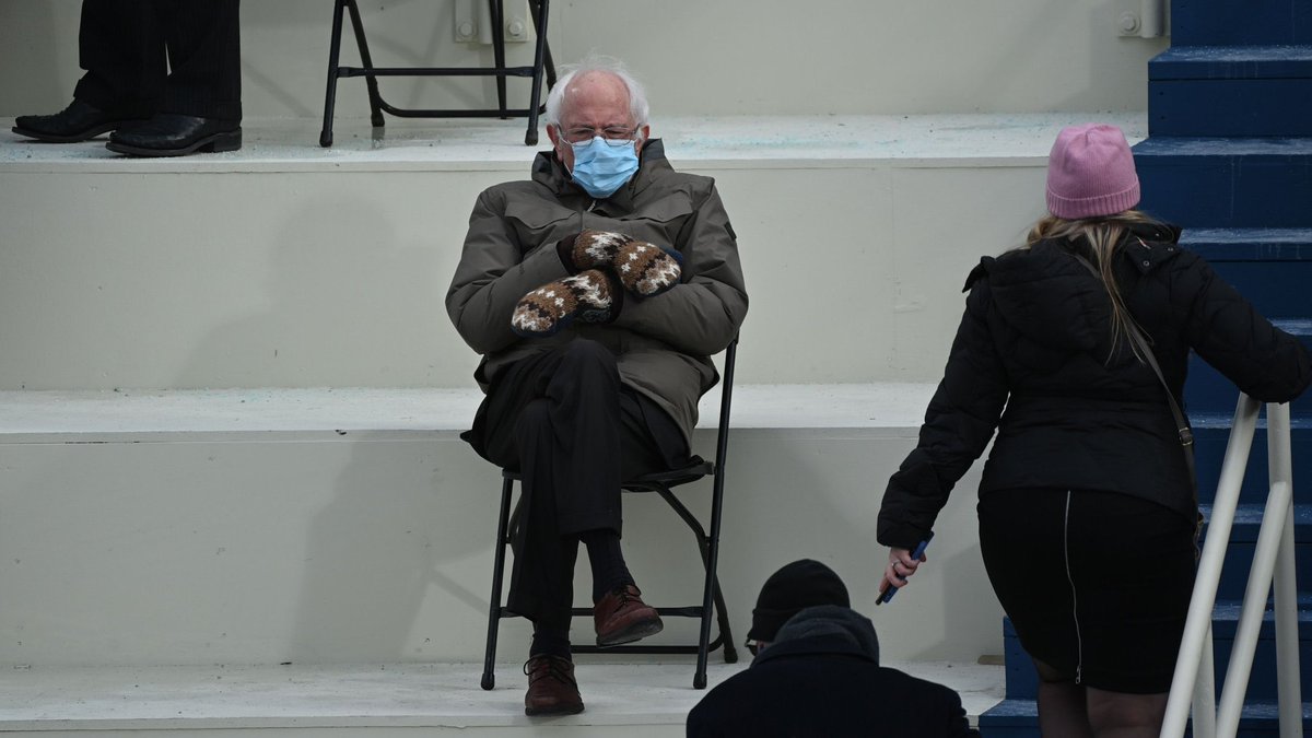 DID NO ONE OFFER YOU TEA BERNIE? AND YOU FROZEN WITH THE COLD? 
COME IN FOR GOODNESS SAKE YOU'LL GET DOUBLE PNEUMONIA IN THAT. AND NO HAT ON YOUR HEAD.