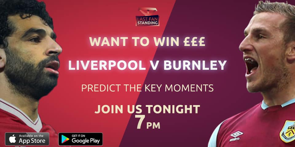 LastFanStandin1's tweet photo. Want to win some cash later? 🙏

Get involved in tonight’s Predictor Game at 7pm with @TheAnfieldWrap men. 🙌🏼

A HUGE game! 🚀

#LastFanStanding #LIVBUR https://t.co/LbqPQb6om7