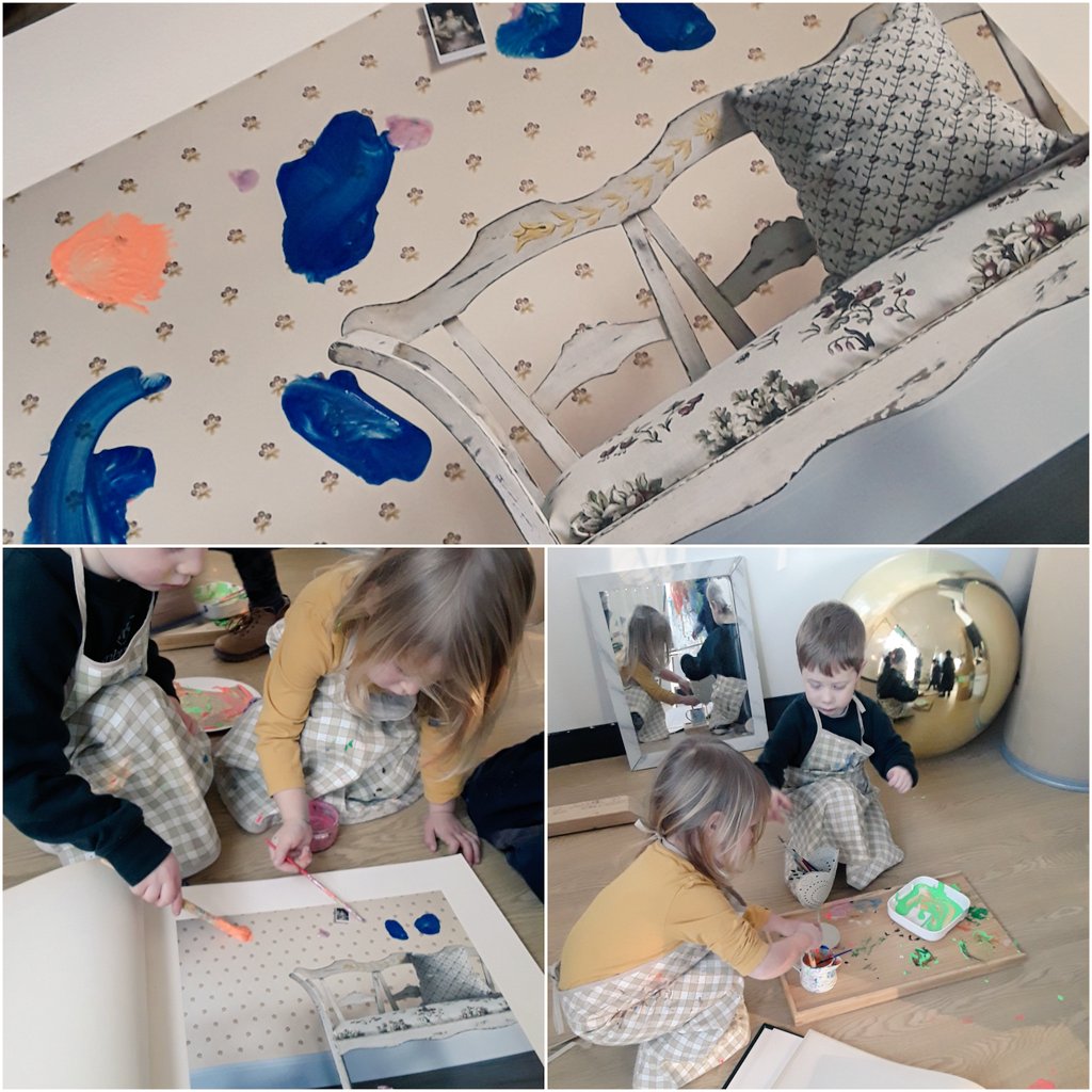 AshbridgeMaxy's tweet photo. Our Dream House! "I am your neighbour my name is Holly" "I want a home in Canada" "I am painting my house beautiful" "my wallpaper will be pink & pretty" "I want a huge house with shovels to dig" #atelier #EYFS #Languageenhancement #preshoolersdreams @NDNAtalk https://t.co/38AFv6cHe8