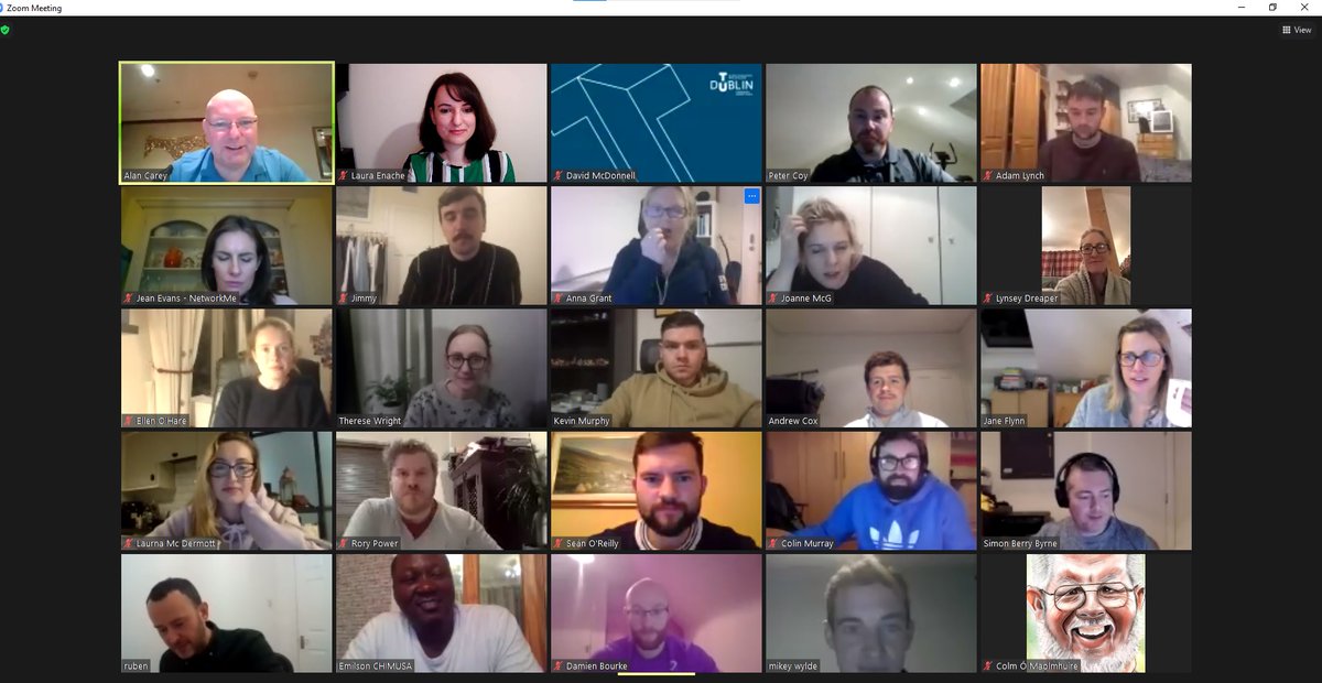 SynergyTUDublin's tweet photo. We kicked off 2021 with 21 @EI_NewFrontiers Phase 1 evening programme participants - brave people who take action to investigate the feasibility of their business idea. Welcome and enjoy the ride! https://t.co/h3tPeoWxEk