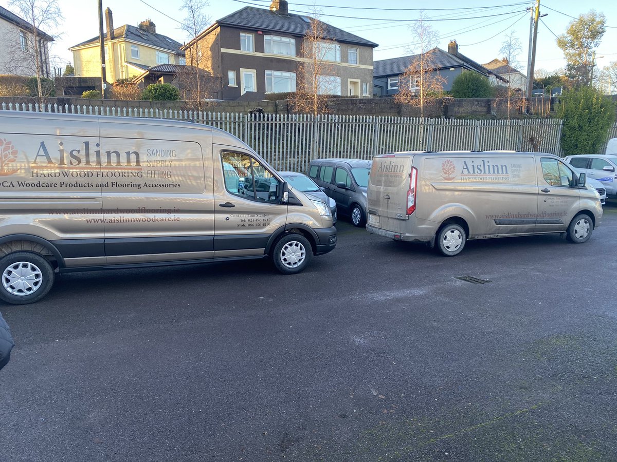 Thanks to Tim <a href="/CABmotors/">CAB Motor Company</a> for all his help - also to James, <a href="/B2BVincent/">Vincent Scanlon</a> and the team <a href="/B2BSignsPrint/">B2B Signs & B2B Print</a> for their help in branding - exciting times ahead as this small family business expands #WOCa #AislinnHardwoodFlooring #Cabmotors #B2B #branding #van #Cork #flooring