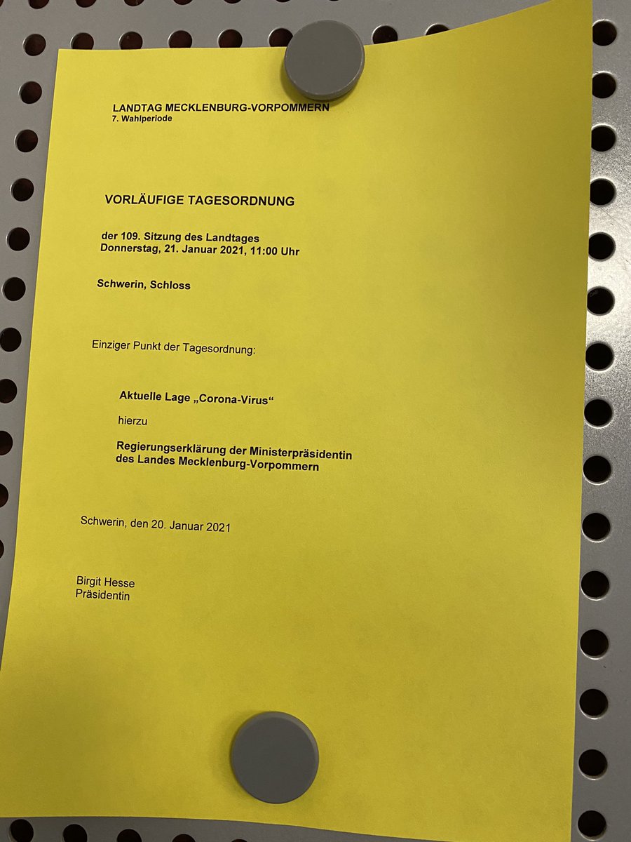 Heute erneut eine LT Sitzung #corona