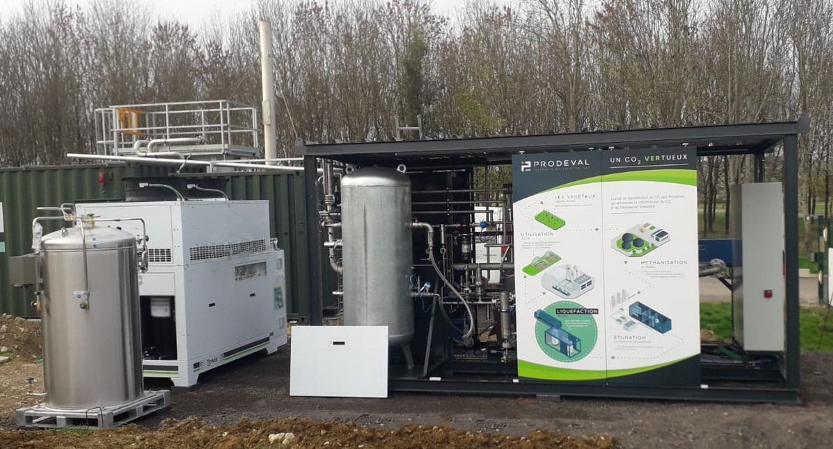 Nous avons réussi le lancement de notre produit de #Liquefaction de #CO2 ✅ 
L'idée est de capter le CO2 lors de l'épuration du #biogaz,  de le liquéfier pour pouvoir le transporter et le valoriser dans un nouveau #cerclevertueux afin d'être réutilisé par différentes industries