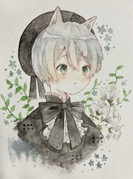 「bow watercolor (medium)」 illustration images(Popular)｜5pages