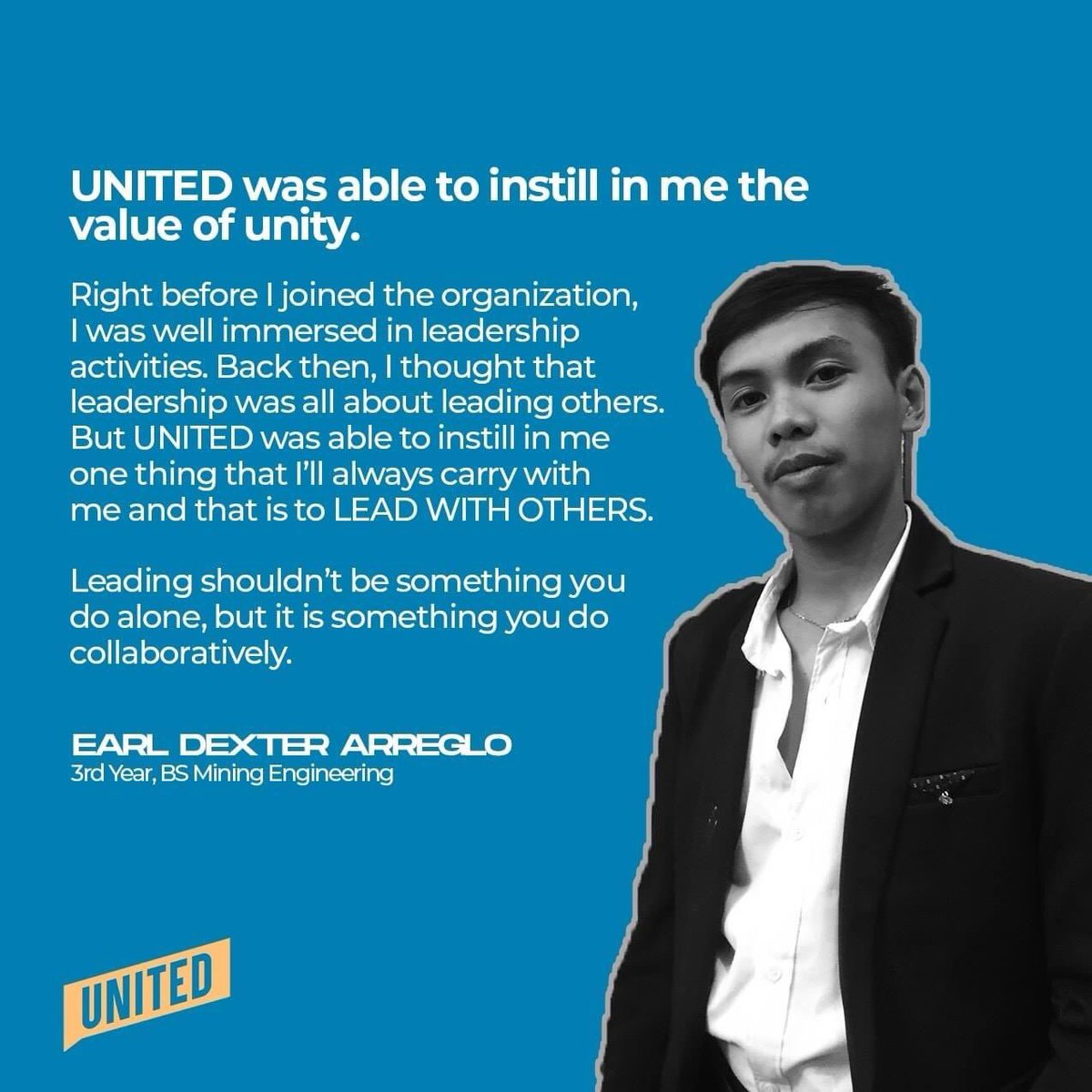 citunited's tweet photo. TATAK UNITED 💙

The Union of Nation-builders and Innovators for Transparency, Empowerment, and Development (UNITED) believes that every student has the capacity to become a leader in his or her own right.

#PaddleForward #PaddleWithYou
#UNITED2021 https://t.co/jQv17vsxHi