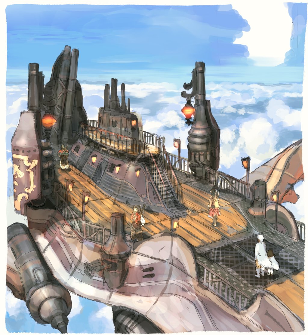 帝国少年 ﾉ در توییتر イラストをup 落書き 飛行船 イラスト ファンタジー