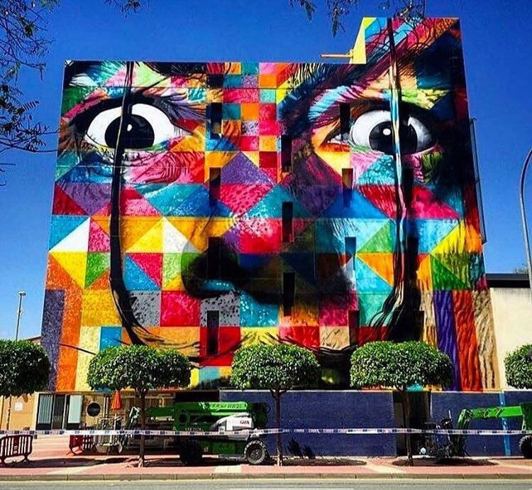 MisterFound's tweet photo. Dali by Kobra - vu en Espagne #streetart https://t.co/av12WmF8yP