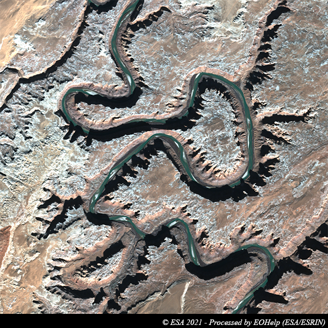 ESA_EarthOnline's tweet photo. These November 2020 #Sentinel2 acquisitions, processed in natural colors takes us over Western #USA. The #GreenRiver, located in the western United States, is the chief tributary of the #ColoradoRiver. See: https://t.co/JdYvcilXQS https://t.co/8CcGAYAKYa