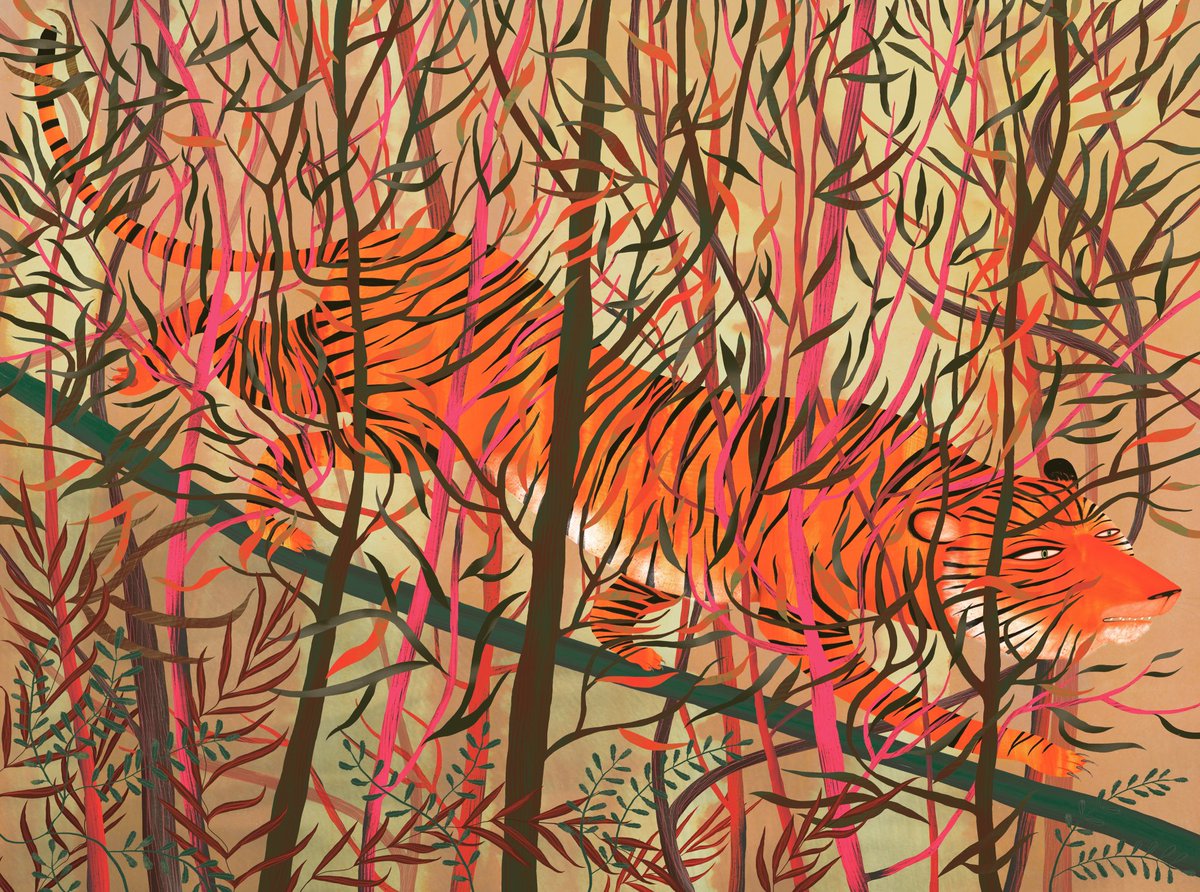 IllustrationAW's tweet photo. Today I drew a Tiger...

#tiger 
#jungle 
#endangered  
#prowling 
#camoflaged 
#nature 
#environment #conservation #planetearth #iucn #habitats https://t.co/cIGG2IE7zy