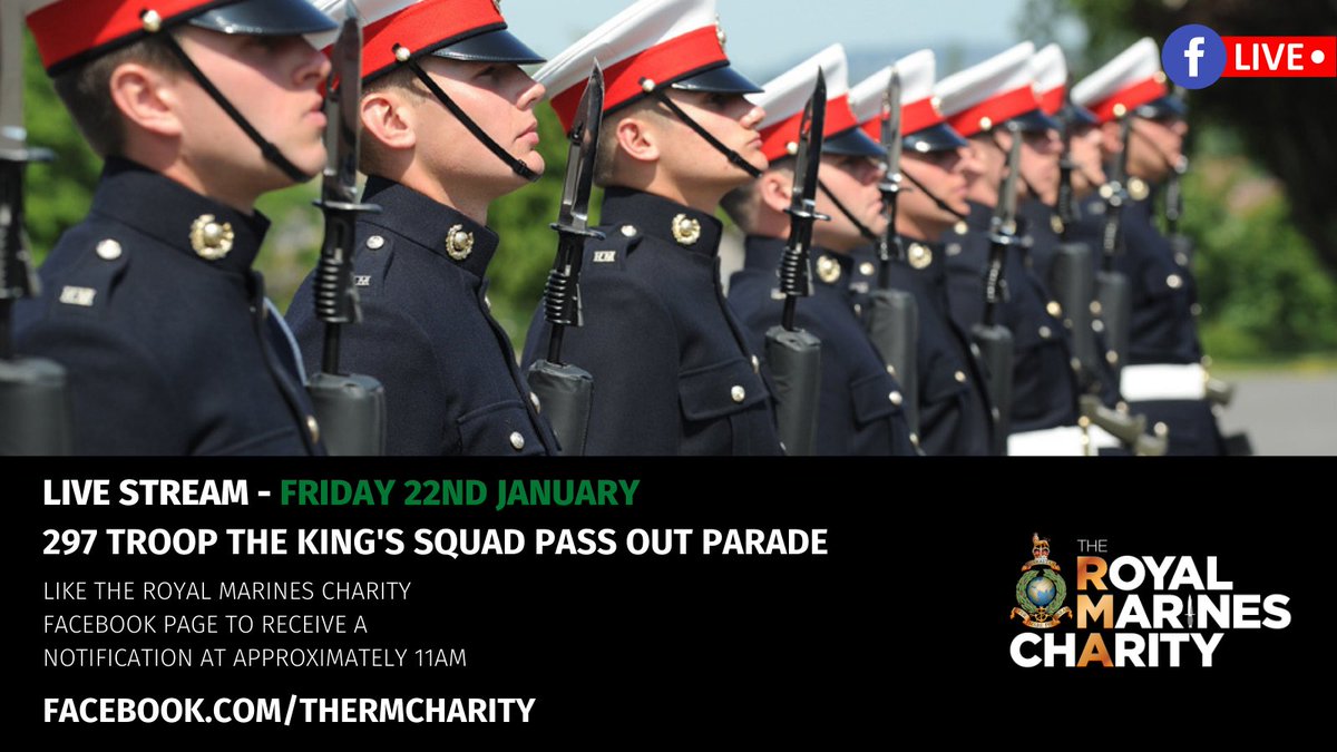 🎥 Join us tomorrow for The King's Squad Pass Out parade. 

Although current restrictions mean that families will not be able to attend, we hope this live stream will help you to get closer to this very special day for all in the #RMfamily

facebook.com/thermcharity