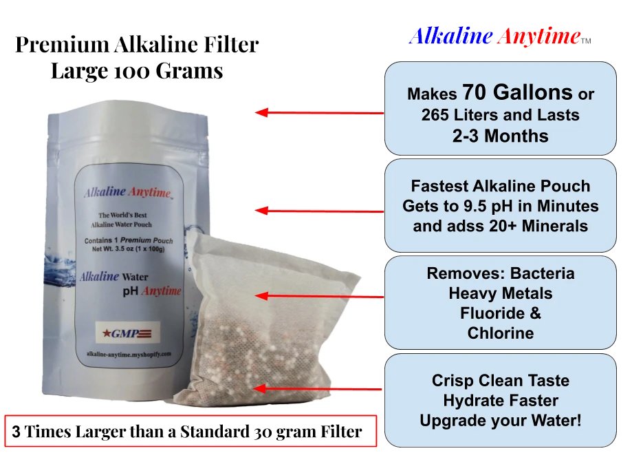 AnytimeAlkaline's tweet image. Alkaline Anytime is the world&apos;s best premium large water filter pouch for alkaline water and mobile filtration system for pitcher, cup, bottle, Jug, any Container. For more - alkaline-anytime.myshopify.com/collections/al…
#AlkalineWaterPitcher #alkalineveganrecipes #veganfoods 
#heathyfood