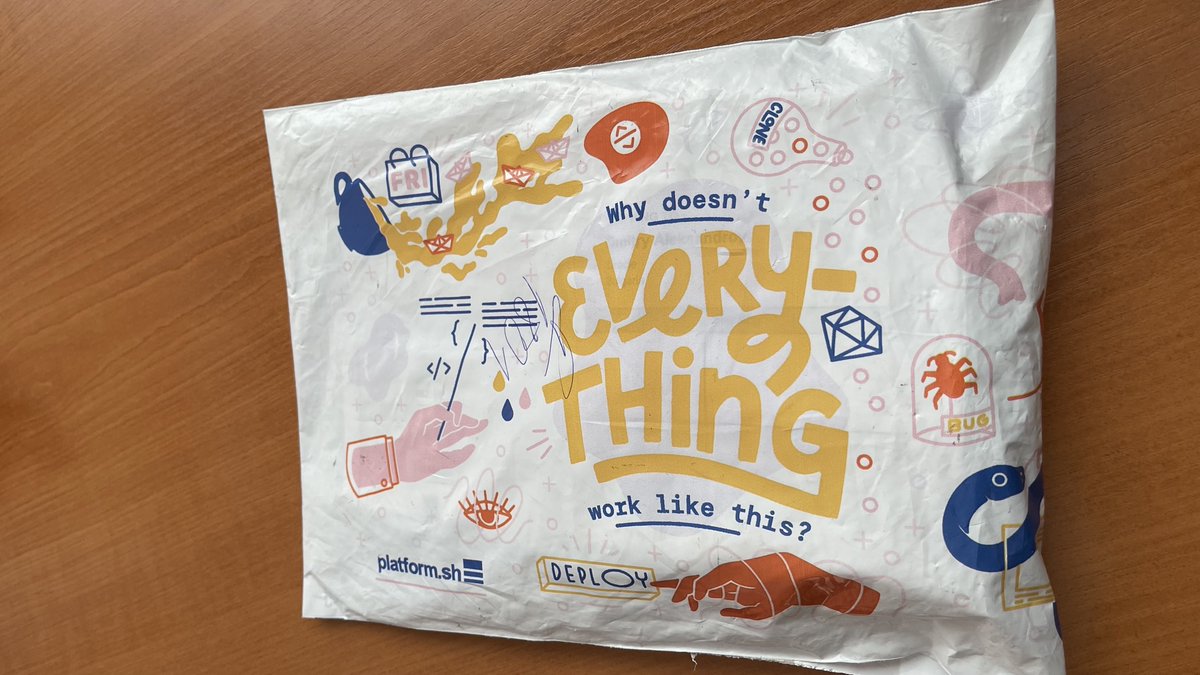 bercut2000's tweet image. Just got my present from Brasil from @platformsh for my #DeployFriday participation!!! This is so cuuuuute!! Thank you @otaviojava & @chadwcarlson!!!!