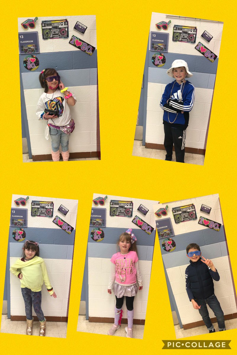 lstanner22's tweet photo. Second grade had a RAD day celebrating the 80th day of school!  #Buchananbears #livoniapride https://t.co/nPl0ovIkYq