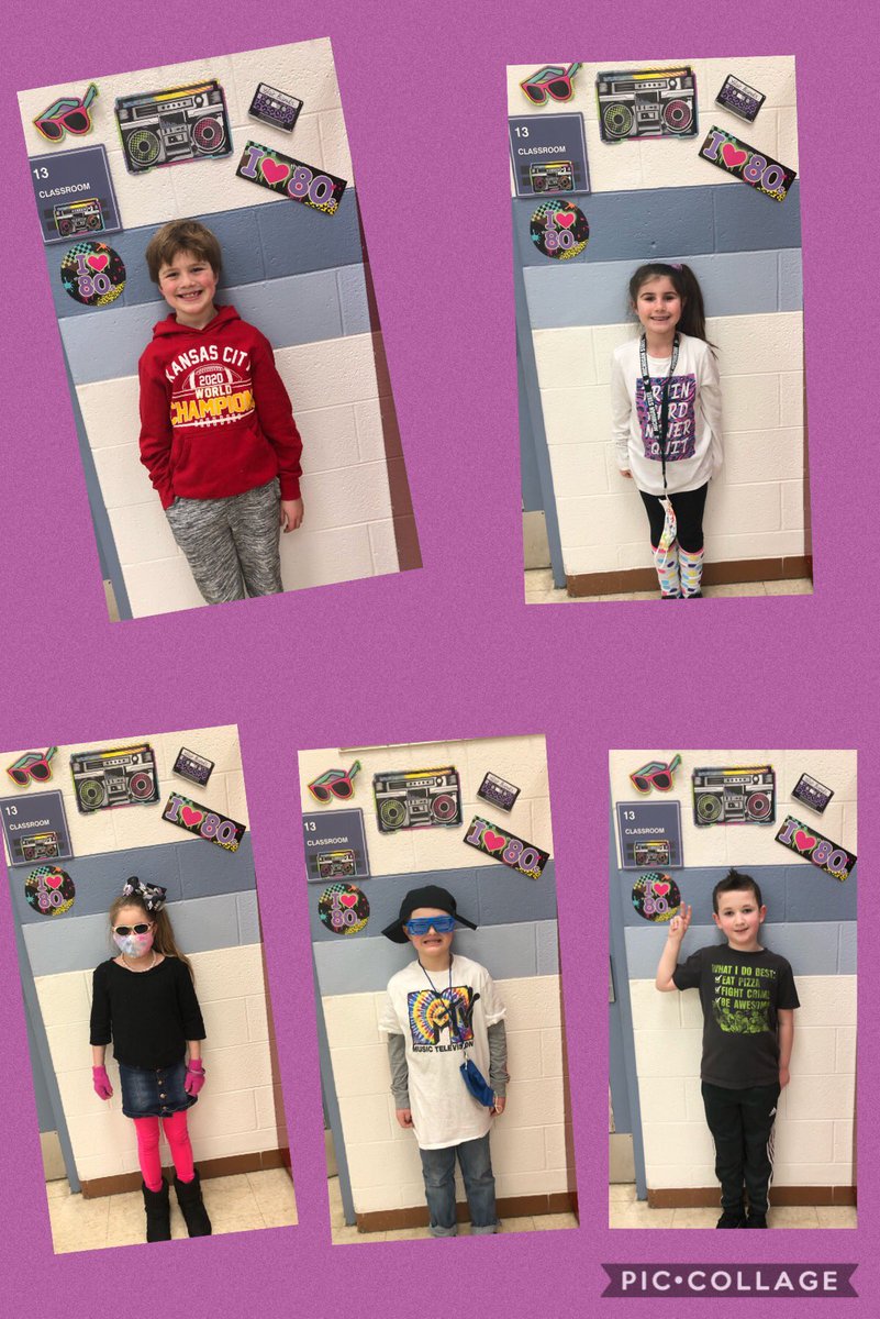 lstanner22's tweet photo. Second grade had a RAD day celebrating the 80th day of school!  #Buchananbears #livoniapride https://t.co/nPl0ovIkYq