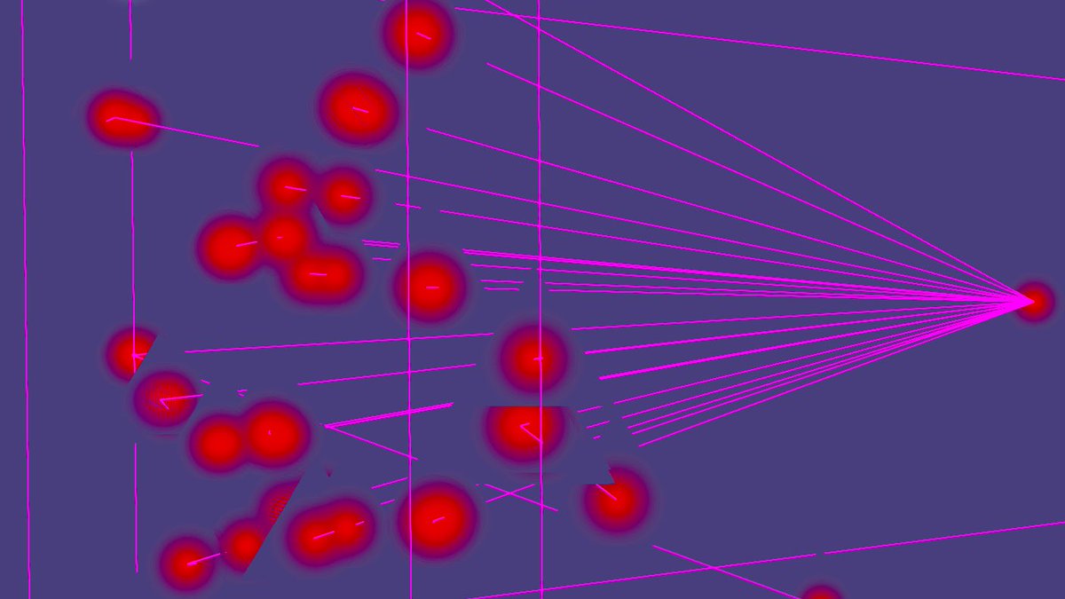 albertcorbi's tweet image. Hoy en @UNIRuniversidad física de partículas! #RenderedInParaView #ParaView