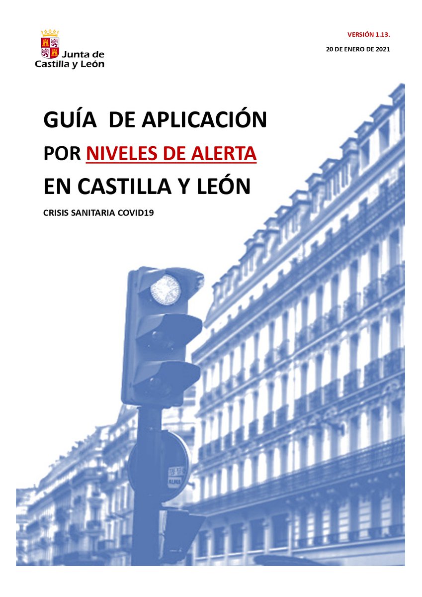 Actualizada la Guía de aplicación por niveles de alerta en #CastillayLeón, con respuestas a dudas frecuentes:
🐶Salidas con perros
🍽️Limitación de personas en mesas en hostelería
🕖Horario de academias y supermercados
👰🏻Bodas civiles
⛹🏽Actividad deportiva

comunicacion.jcyl.es/web/jcyl/Comun…
