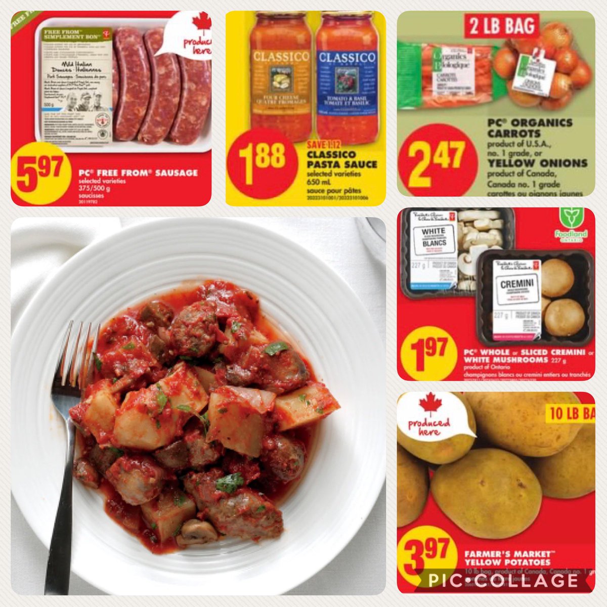 T_M_NoFrills's tweet photo. WEEKLY FLYER BUDGET FRIENDLY MEAL
SAUSAGE CACCIATORE
#tomandmichellenofrills #nofrills
#budgetmeals #mealsunder20dollars #haulhard #hauler #sausage #onion #garlic #potato #pc #pcfreefrompork #pcfreefrom #mushrooms #classico https://t.co/W3NW8Z80lh