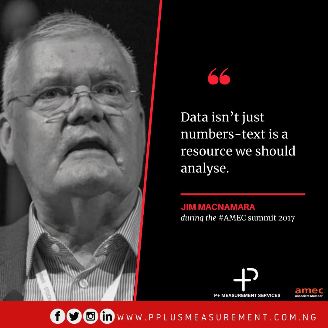 pplusmeasure's tweet photo. #MeasurementThursdayQuote

The quote was extracted from 100 QUOTES: @AmecOrg summit 2017.

You can catch up other quotes from the event here: https://t.co/aj3f225b2A

@jimmacnamara 

#EvaluatePR #PRnews #MeasurePR #PRMeasurement #PRanalytics #DataComms #Data #PRevaluation https://t.co/Uaz5Pi62sK