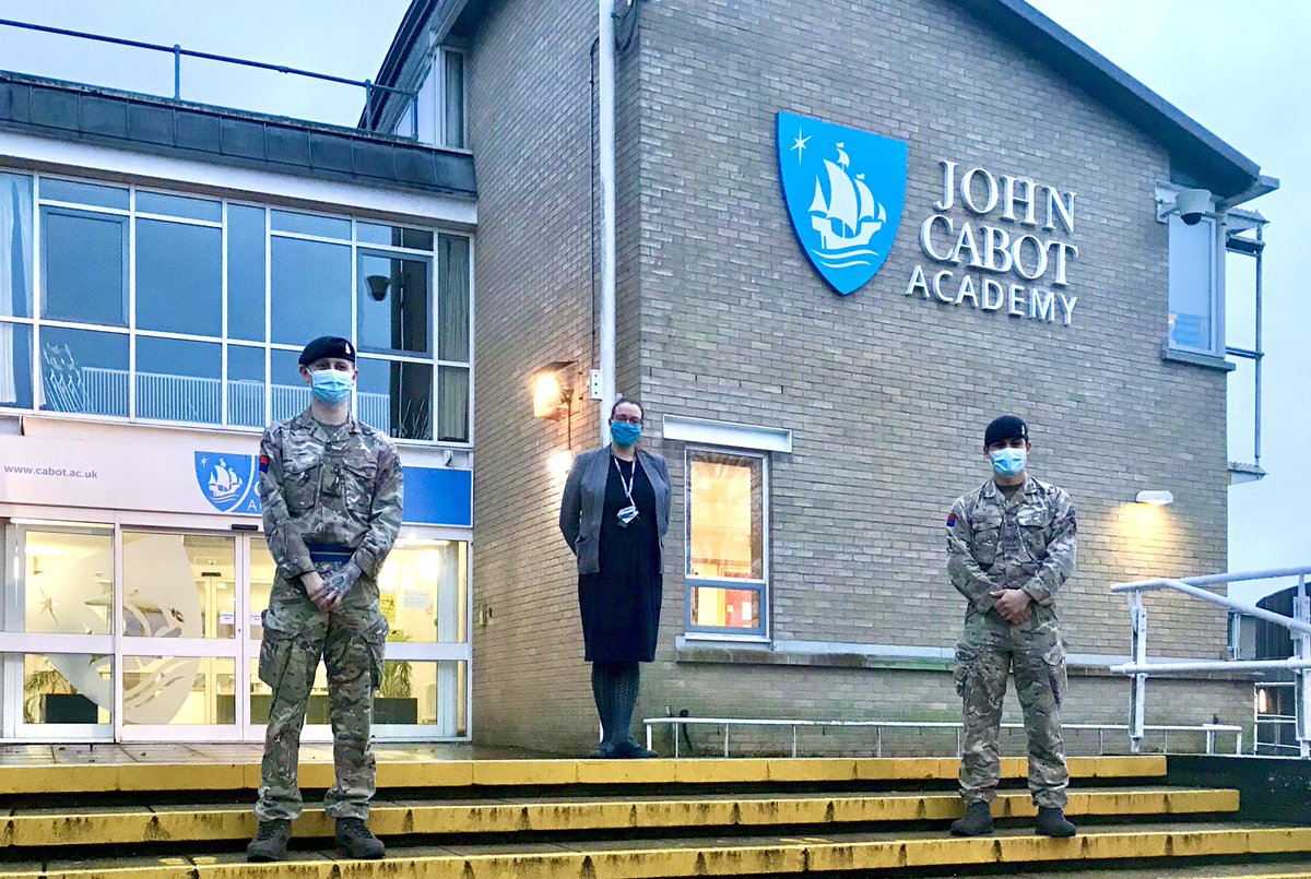 John Cabot Academy (@johncabotnews) on Twitter photo We recently welcomed Sergeant Sam Curtis & Gunner Alex Clifford from <a href="/1stRegiment_RHA/">1st Regiment Royal Horse Artillery</a> to JCA. They came to review our current Covid-19 Rapid Response Testing Centre,they were pleased with the processes we have put in place and offered advice for future testing. We recently welcomed Sergeant Sam Curtis & Gunner Alex Clifford from <a href="/1stRegiment_RHA/">1st Regiment Royal Horse Artillery</a> to JCA. They came to review our current Covid-19 Rapid Response Testing Centre,they were pleased with the processes we have put in place and offered advice for future testing.