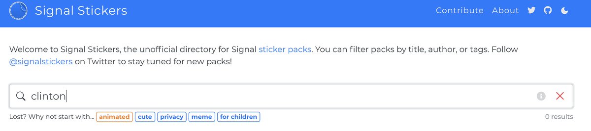 if you don't have a signal sticker pack are you even a politician? https://t.co/mYNZFTVw9M