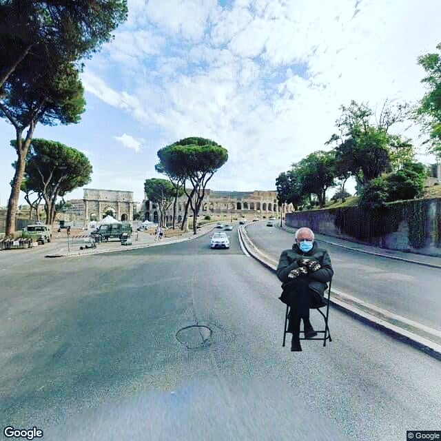 #berniesits anche nei siti #PatrimonioMondiale #BernieSanders #berniesitseverywhere