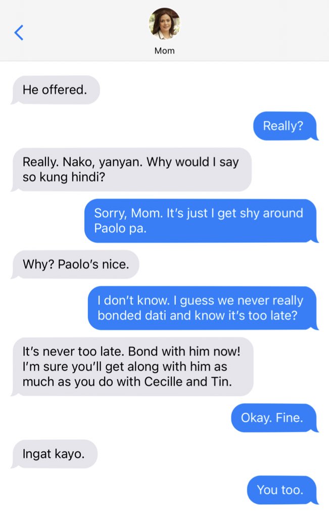 — forty five.five — • ian and mom convo •