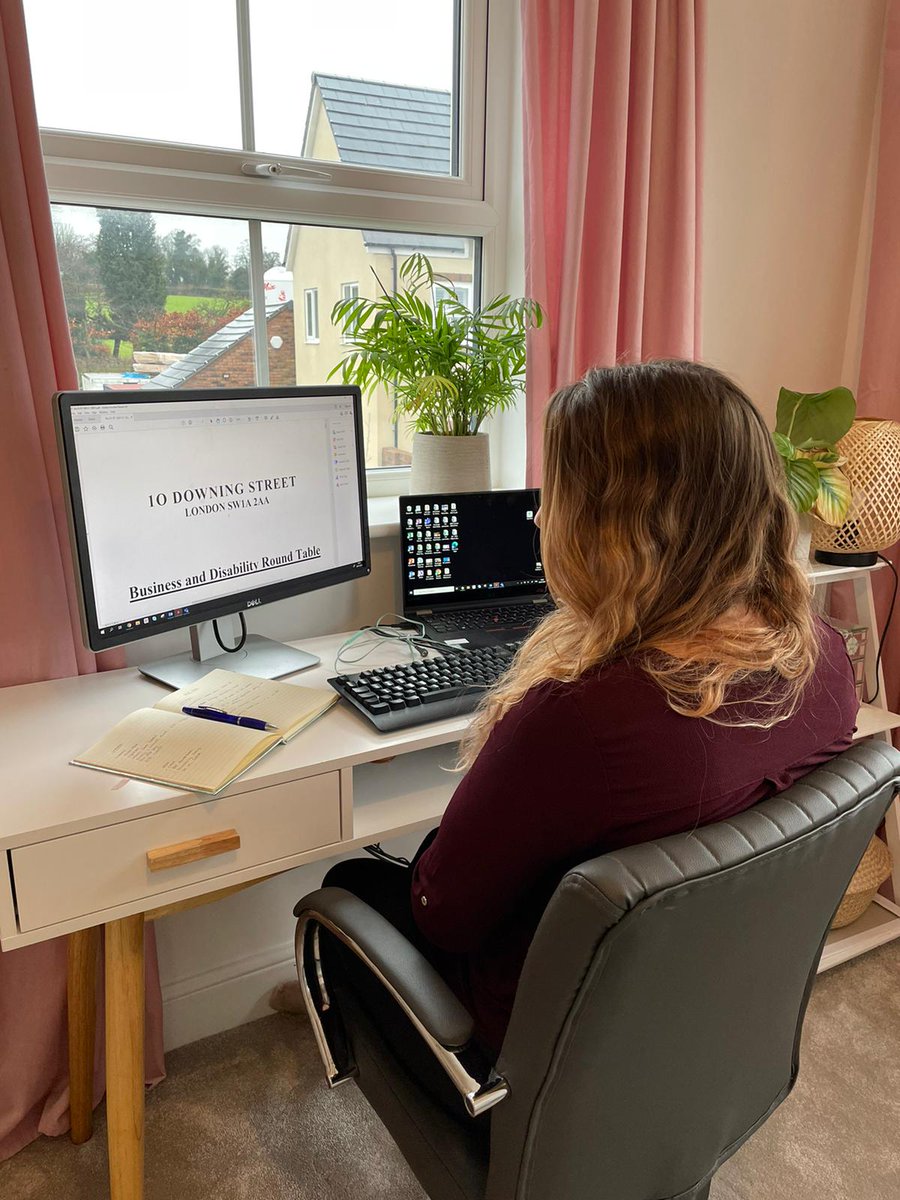 Our own colleague Hannah Hall, Customer Empathy Lead, was invited this week to take part in a roundtable discussion with policy advisers at No.10 and a number of influential businesses discussing all things #accessibility. Here's Hannah prepping before dialing in to the session.