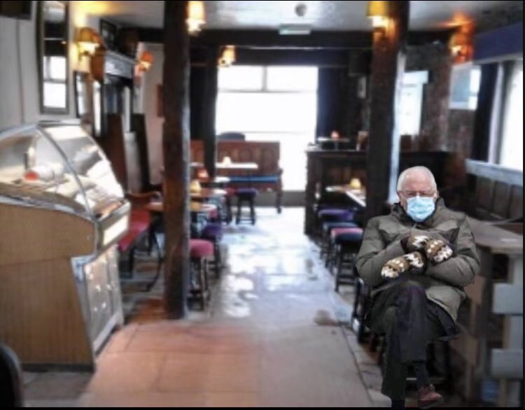 “I put a quid in about 2hrs ago lad “   <a href="/JBChophouse/">John Bull ChopHouse</a> #BernieSanders #lockdown2021