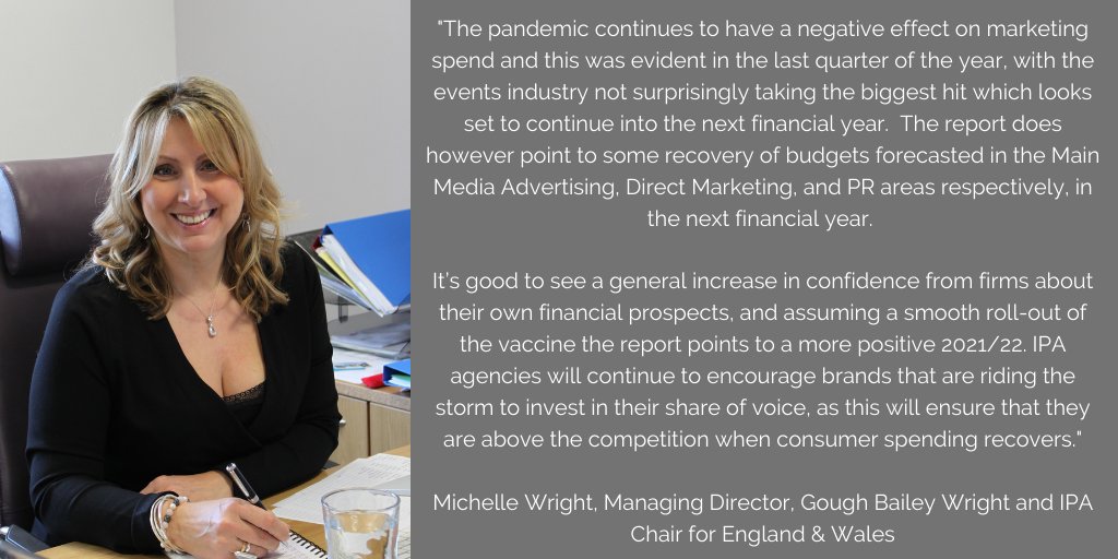 IPA agencies continue to encourage brands that are riding the storm to invest in share of voice, ensuring that they are above the competition when consumer spending recovers.

IPA E&amp;W Chair <a href="/goughmichelle/">Michelle Wright</a> reacts to today's #BellwetherReport ow.ly/ulkt50DeaP0 #IPABellwether