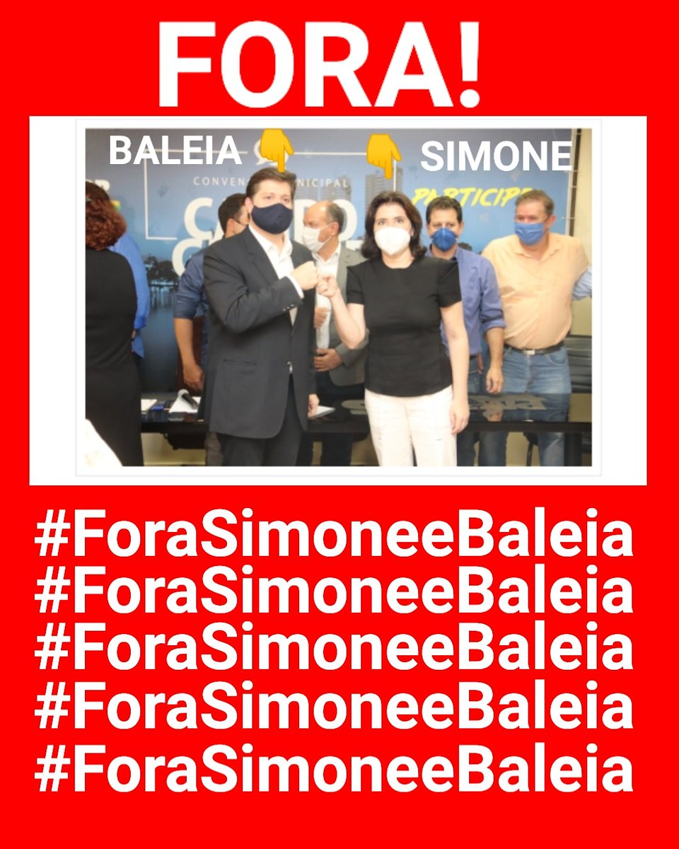 vazadiumavez's tweet photo. #foraSimoneeBaleia https://t.co/qrtKSDZ27R