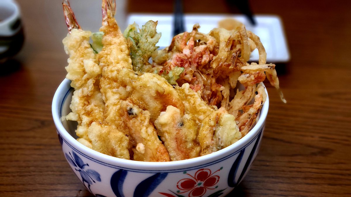Gomez على تويتر 函館のエビ好き共 花園にある Tendonflourさんに行くのだ エビ天に甘海老の天ぷらにエビ のかき揚げが入ったエビ三昧なる天丼がある 甘海老の天ぷらめっちゃ美味いしエビのかき揚げなんてめっちゃ美味い 勿論エビの天ぷらめっちゃうまい あと