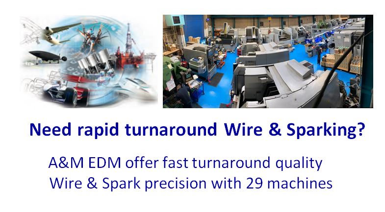 AandMEDM's tweet photo. We are fully in production with capacity for Wire & Spark erosion EDM work. Call Lee on 0121 558 8352
#EDMmachining #sodick #WireEDM #WireCutting #sparkerosion #PrecisionMachining #diesinking #GBmfg #UKengineering #ukmfg https://t.co/Cc9t4dZFwH