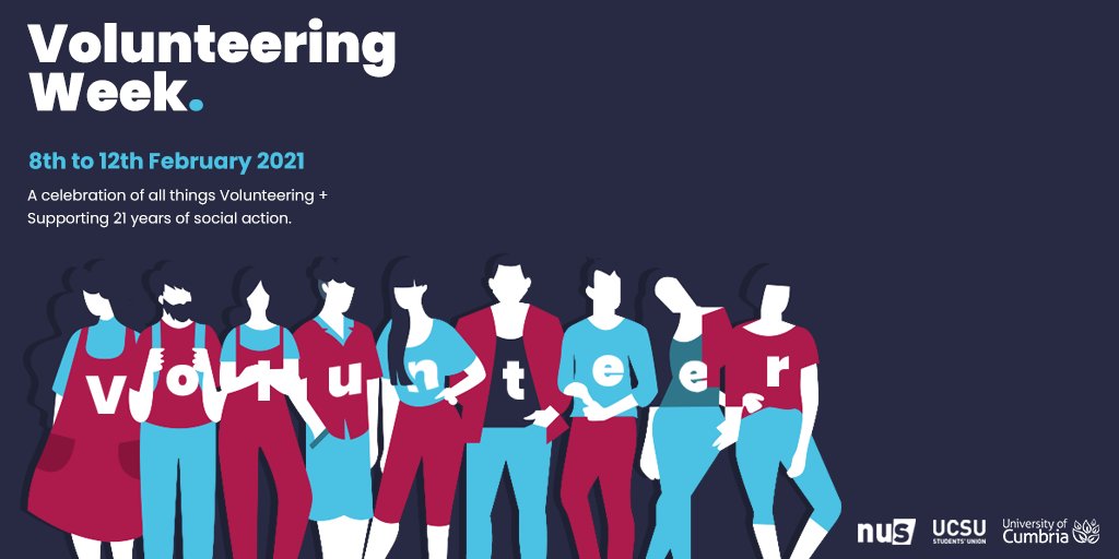 #SVW21 is just round the corner and we are busy prepping a programme all about volunteering. If you are an <a href="/CumbriaUni/">University of Cumbria</a> student and have done or are doing some volunteering, we would love to hear from you😊 form.123formbuilder.com/5776993/form