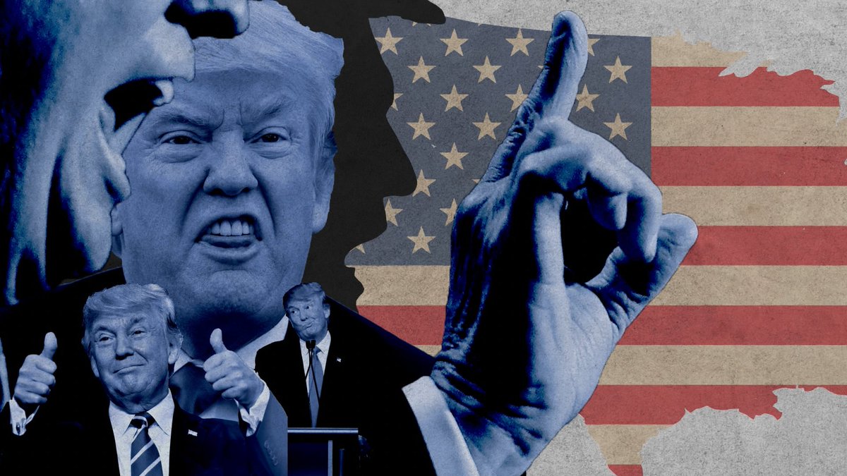 tomrichell's tweet photo. The chaos. The drama. The lies. All in one place.

@andrewnaughtie and @RobLeMare here with a comprehensive overview of the last four years of Donald Trump

A brilliant piece of work cataloguing an astonishing period in history
https://t.co/ORHPVDtEtf https://t.co/NclKSQcVk1
