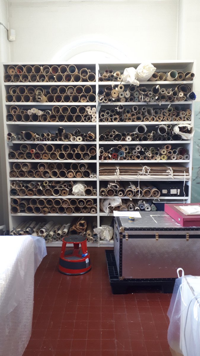 To conserving and rehousing these 550 wallpapers